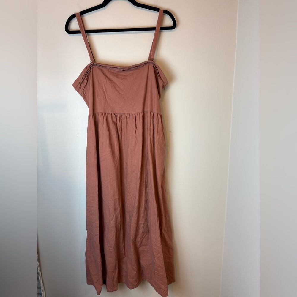Joie Terracotta Midi Dress with Adjustable and removable Straps